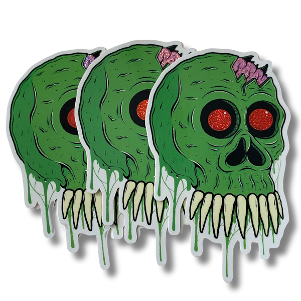 SLIME SKULL STICKER – BAKERZDUZEN SLIME SKULL STICKER – BAKERZDUZEN